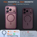 TAURI for iPhone 18 Pro Case, Compatible with MagSafe, Burgundy