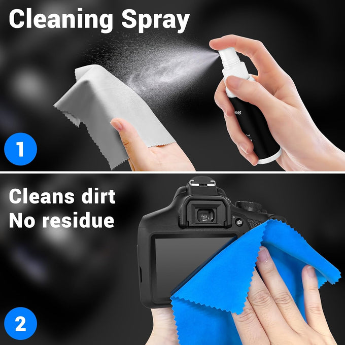 Aispour Camera Lens Cleaning Kit, 10-in-1 Camera Cleaning Kit