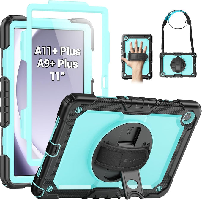 SEYMAC Case for Samsung Galaxy Tab A11+/A9+ Plus 11", Black