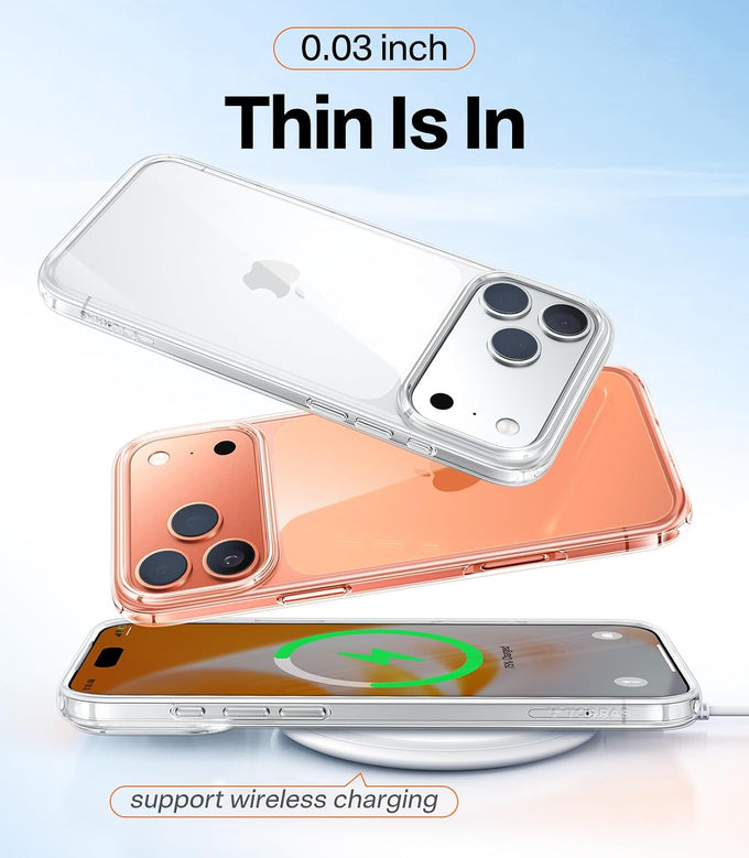 TORRAS for iPhone 17 Pro/ 18 Pro Case Clear, Upgraded Anti-Yellowing, 6.3"