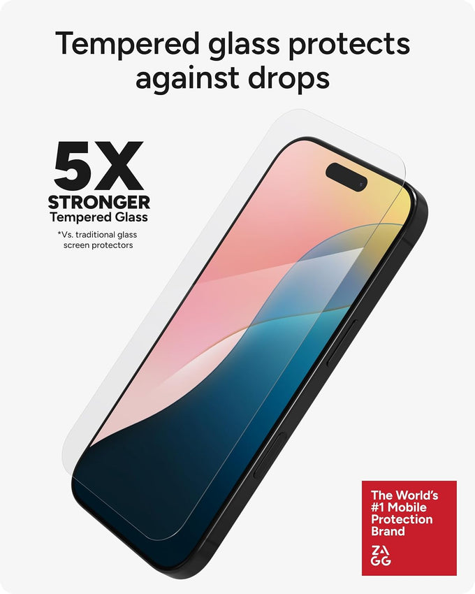 ZAGG Glass Elite Screen Protector for iPhone 16 Pro