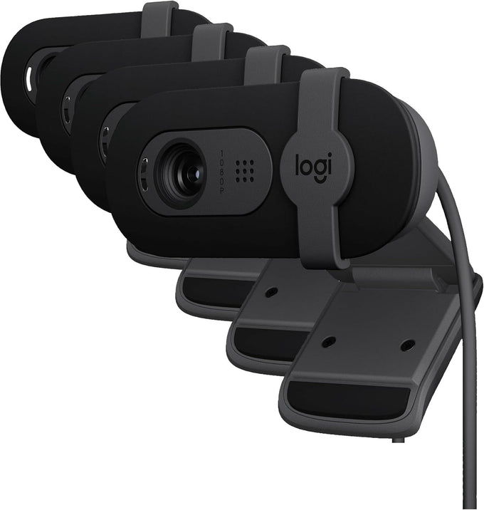 Logitech Brio 101 Full HD 1080p Webcam for Streaming and Meetings - Black