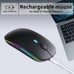 KANMABPC Wireless Bluetooth Mouse, Silent Dual Mode Mouse(Black)