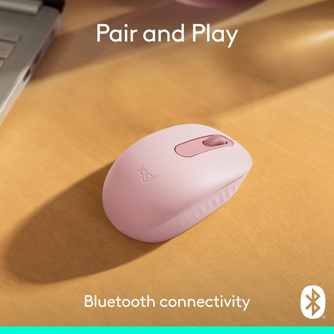 Logitech M196 Compact Ambidextrous Bluetooth Wireless Mouse - Rose
