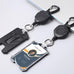 2-Pack Badge Holder Retractable Clip Heavy Duty Carabiner Badge Reel