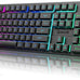 Redragon K521KS Wireless Gaming Keyboard, Tri-Mode BT/2.4G/USB-C RGB Mechanical Feeling Keyboard with Multimedia Keys, 4000mAh Battery, Anti-Ghosting, Compatible with PC - Upgrade