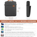MoKo 13.3-14 Inch Laptop Sleeve Carrying Bag with Shoulder Strap & Handle