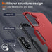 Case for Samsung Galaxy A37 5G Phone with Screen Protector,Red