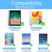Qularlans Screen Protector for iPad 9.7 (6th/5th Gen), iPad Air 1/2, iPad Pro 9.7, 2-Pack Tempered Glass, 9H Hardness, Anti-Fingerprint, Apple Pencil & Case Friendly