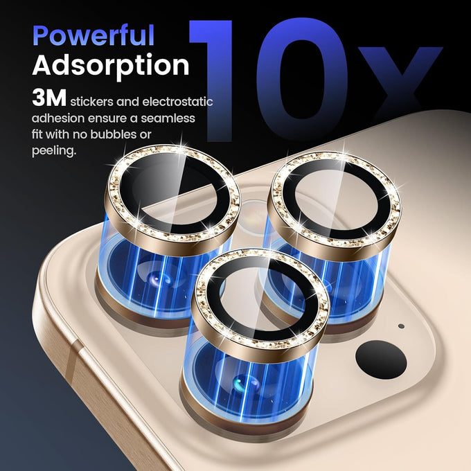Tensea Camera Lens Protector for iPhone 16 Pro Max/16 Pro/15 Pro Max/15 Pro