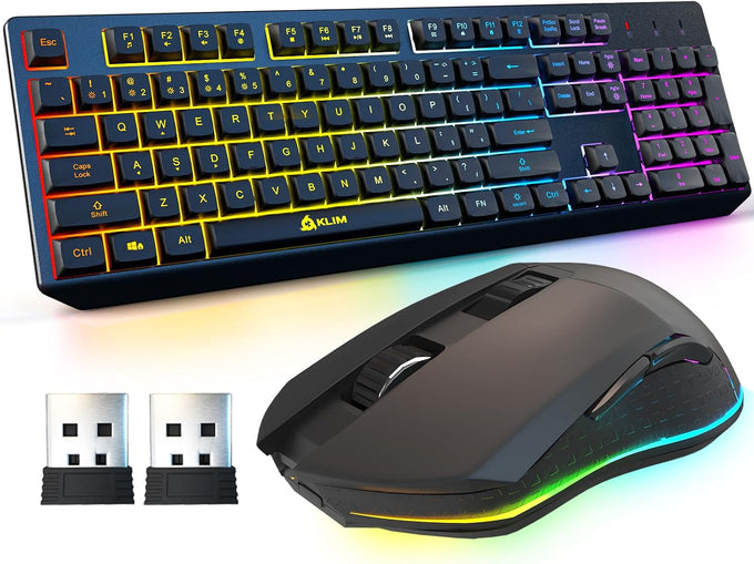 KLIM Chroma Wired Gaming Keyboard, US QWERTY Layout, Chromatic RGB Lighting