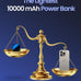 10000mAh Small Power Bank，Fast Charge Mini Portable Charger