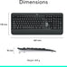 Logitech MK540 Full Size Advanced Wireless Keyboard and Mouse Combo
