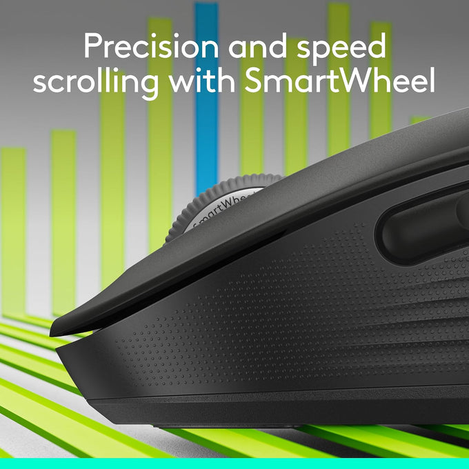 Logitech Signature M650 L Full Size Wireless Mouse Large Sized - Black
