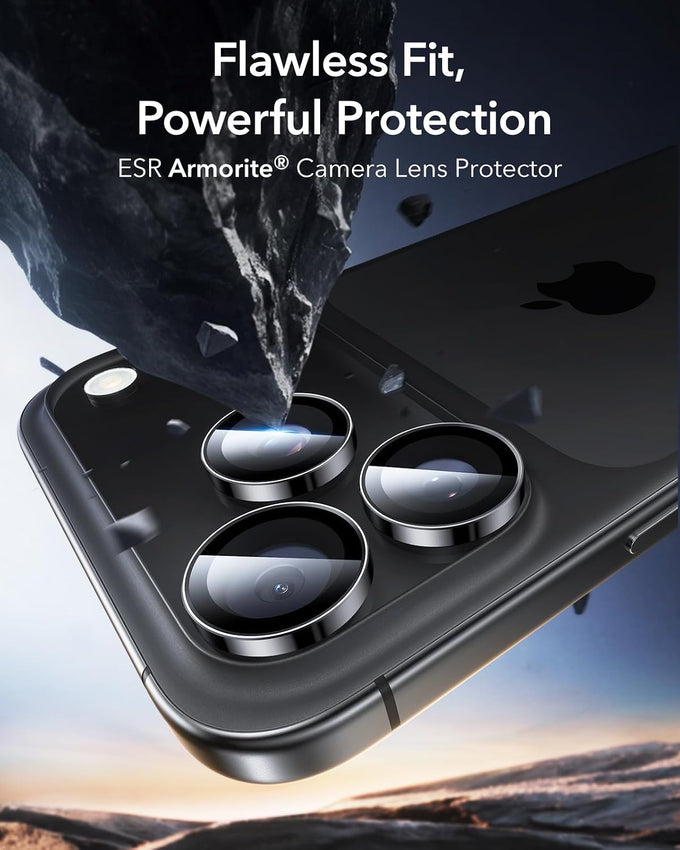 ESR for iPhone 17 Pro Max/17 Pro Camera Lens Protector, 1 Pack, Black