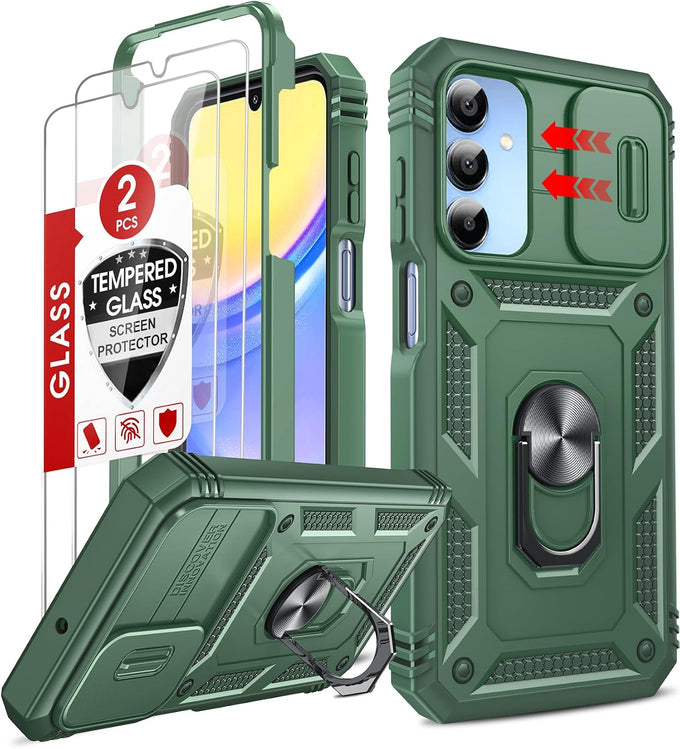 LeYi for Samsung Galaxy A17/A16-5G Phone Case with Screen Protector [2 PCS]