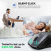 TECKNET 2.4G Wireless Mouse, 4800 DPI Ergonomic Computer Mouse, USB, Grey