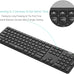 Arteck Universal Backlit 7-Colors & Adjustable Brightness Multi-Device Full Size Wireless Bluetooth Keyboard for Windows, iOS, iPad OS, Android, Computer Desktop Laptop Surface Tablet Smartphone