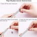METRO Stylus Pen for Touchscreen - High Sensitivity Capacitive Switch Stylus Fiber Tips 2 in 1 Universal Stylus Pens for iPad iPhone Tablet Android Chromebook Switch 2 All Touch Screens (8 Extra Tips)
