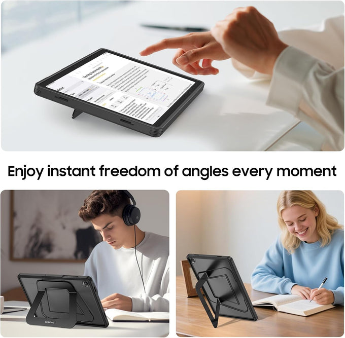 Fintie Multi-Angle Kickstand Case for Samsung Tab A11+/A9+ 11 in, Black