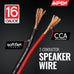 Install Link 16 AWG Gauge Speaker Wire (100 Feet) Car or Home Theater (CCA)