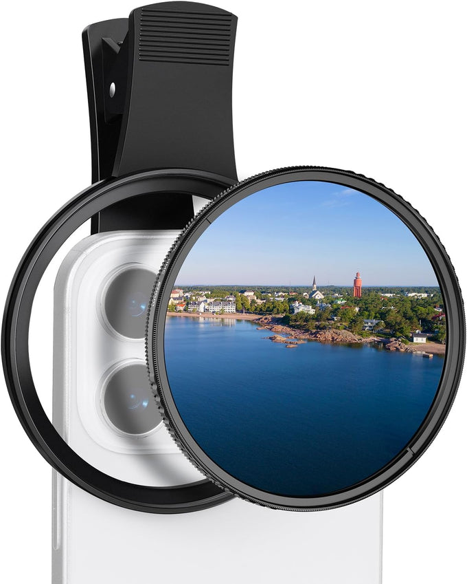 K&F CONCEPT 67mm Clip-on CPL Phone Camera Lens Filter Kit