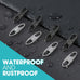 8 Pcs Anti-Theft Small Carabiner Clip, Double Opening Zipper Pull Replacement, Elegant Zinc Alloy Zipper Clips for Backpacks, Luggage, Duffel Bags, Travel Essentials - 4 Silver & 4 Gunmetal
