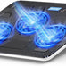 TECKNET Laptop Cooling Pad, Portable Slim Laptop Cooler for 12"-17" Laptops