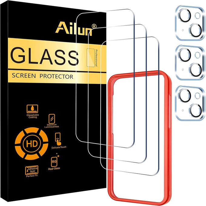 Ailun Screen Protector + Camera Lens Protector for iPhone 15 Pro Max