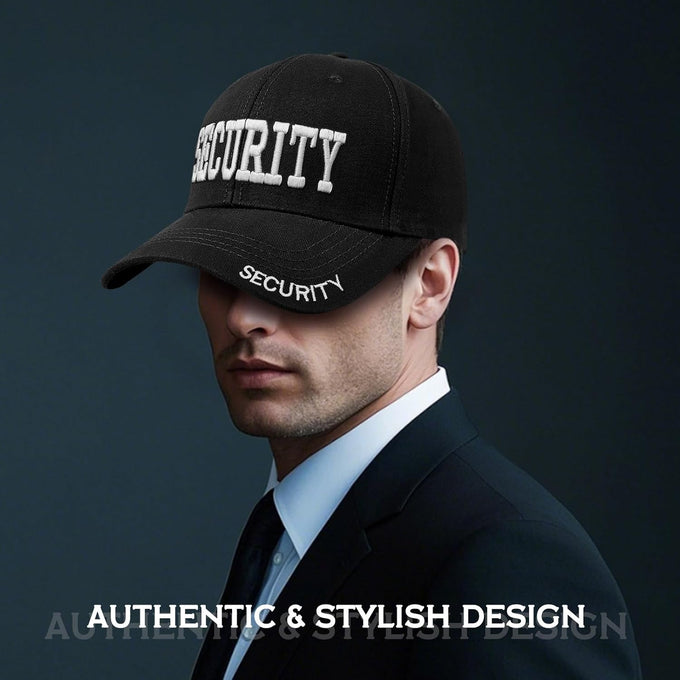 Security Hat Security Guard Hats Adjustable Size Embroidery Baseball Cap Hat Secret Service Cosplay Spy FBI Accessory