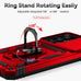 SunStory for Samsung Galaxy A16 5G Phone Case with Rotated Ring Kickstand
