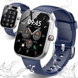 Csasan Smart Watch for Men Women(Answer/Make Call), 1.91" HD Screen Smartwatch Heart Rate/Sleep/Steps Monitor, 100+ Sports Fitness Watch, IP68 Waterproof Activity Trackers for Android iOS Navy Blue