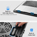 Kootek Laptop Cooling Pad Cooler Stand with 5 Quiet Fans for 12"-17" Laptop