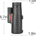 Monocular Telescope High Power 8x42 Monoculars Scope Compact Waterproof Fogproof Shockproof with Hand Strap for Adults Kids Bird Watching Hunting Camping Hiking Travling Wildlife Secenery