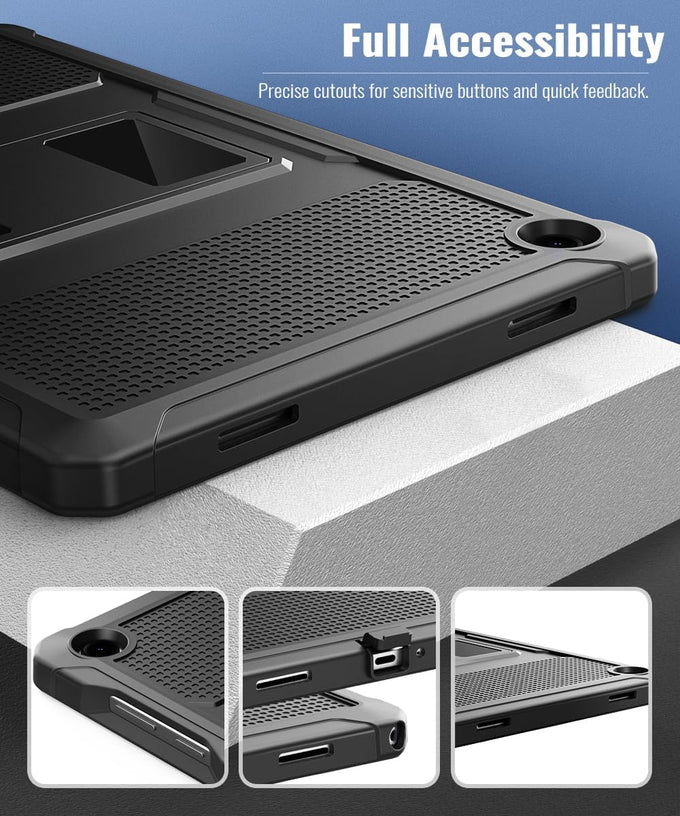 MoKo Shockproof Case Fit Samsung Galaxy Tab A11+ Plus/ A9+ 11 Inch, Black
