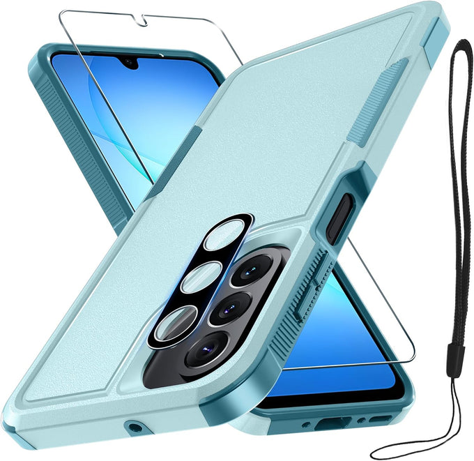 Case for Samsung Galaxy A17 5G Phone with Screen Protector,Mint Green