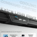 Laptop Cooling Pad for 12-17.3 Inch Laptops, Slim Stand with 6 Quiet Fans