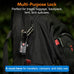 Forge TSA Approved Luggage Locks, Open Alert Cable Lock, Black, 2 Pack