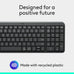 Logitech K250 Compact Wireless Bluetooth Keyboard with Number Pad, Graphite