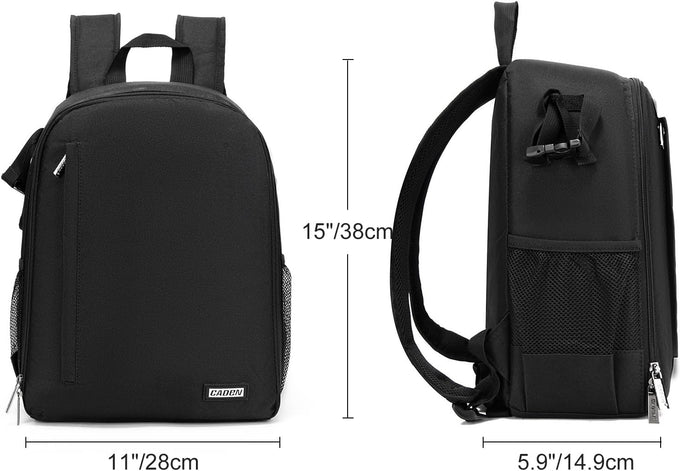 CADeN Camera Backpack Bag Professional for DSLR/SLR Mirrorless Camera Waterproof, Camera Case Compatible for Sony Canon Nikon