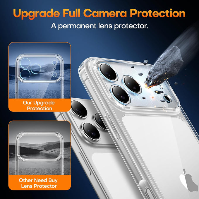 TAURI for iPhone 18 Pro Case/iPhone 17 Pro Case, Clear
