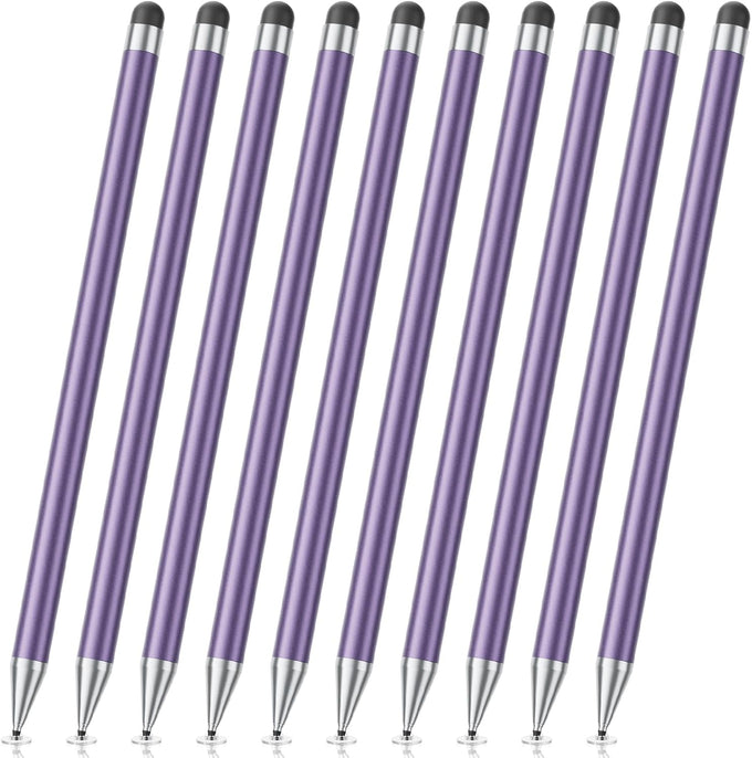 10 Pack Stylus Pen for Touchscreen, 2-in-1 for iPad iPhone Samsung