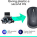 Logitech M185 Compact Ambidextrous 2.4 GHz Wireless Mouse - Swift Grey
