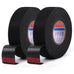 HSTECH Wire Harness Cloth Tape, 3/4-Inch by 50-Foot (4 Rolls), Speaker Wiring Harness Cloth Tape, Black Adhesive Fabric Tape, for Automobile Electrical Wire harnessing Noise Dampening Heat Proof