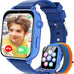 4G Kids Smart Watch Phone GPS, Smartwatch for Boys Girls Ages 4-12 Years with Video Call Chat Class Mode SOS Camera Alarm Games Parental App Touch Watch Gifts for Children (Includes SIM Card) Grey