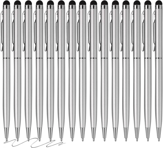 15 Pack Stylus Pens for Touch Screens (Silver & Mix)