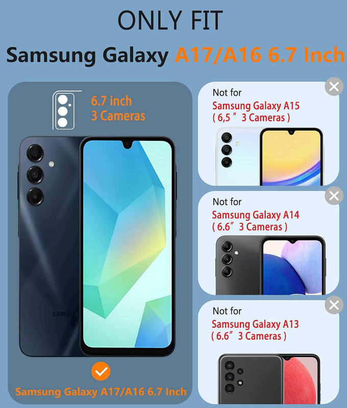 FNTCASE for Galaxy A17/A16 5G Phone Case: Dual Layer Samsung A17 5G Cover