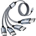 100W USB-C Multi Charging Cable with E-Mark Chip, USB C Cable Fast Charging