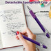 10 Pcs Deep Purple Ballpoint Pens, 1.0 mm Black Ink Stylus Pens