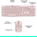 Logitech MK270 Full Size Wireless Keyboard and Mouse Combo - Rose